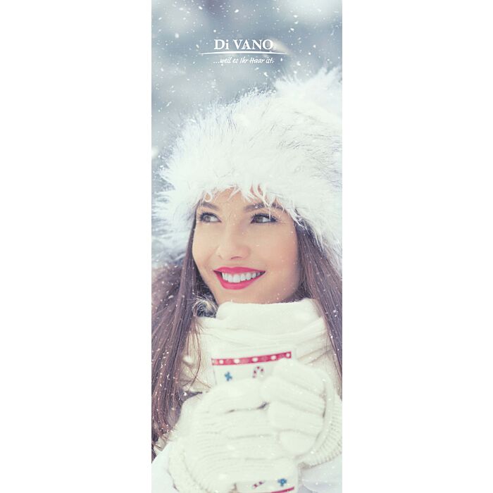 Textilfahne A1 lang 42 x 119 cm DiVANO WINTER