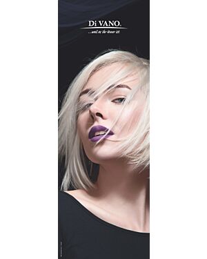 Textilfahne 42 x 119cm DiVANO MAGIC Silber