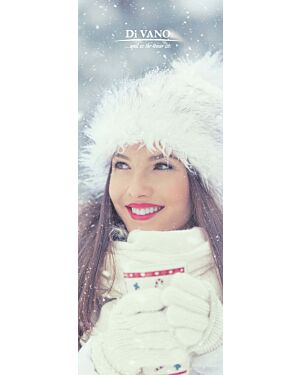 Textilfahne A1 lang 42 x 119 cm DiVANO WINTER